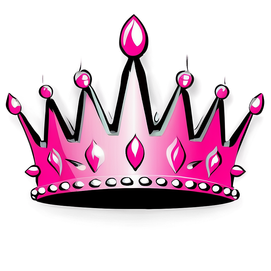 Feminine Queen Crown Silhouette Png 06292024