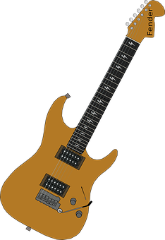 Fender Electric Guitar Illustration