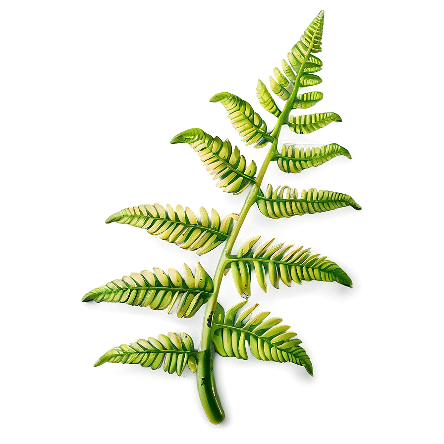 Fern Leaf Close-up Detail Png Fcw89