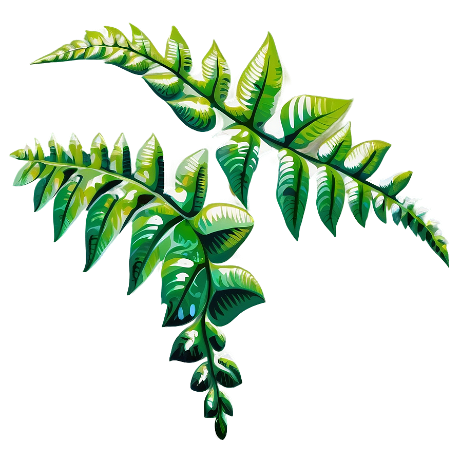 Fern Leaf Fantasy Illustration Png Bfi