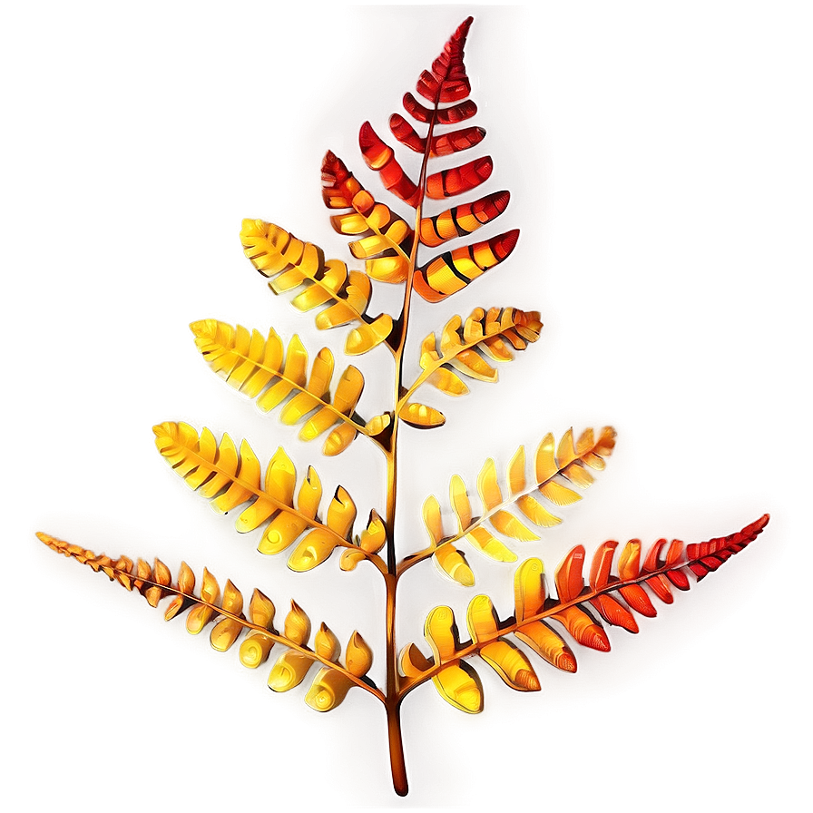 Fern Leaf In Autumn Colors Png 06282024