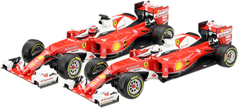 Ferrari F1 Racing Cars Formation