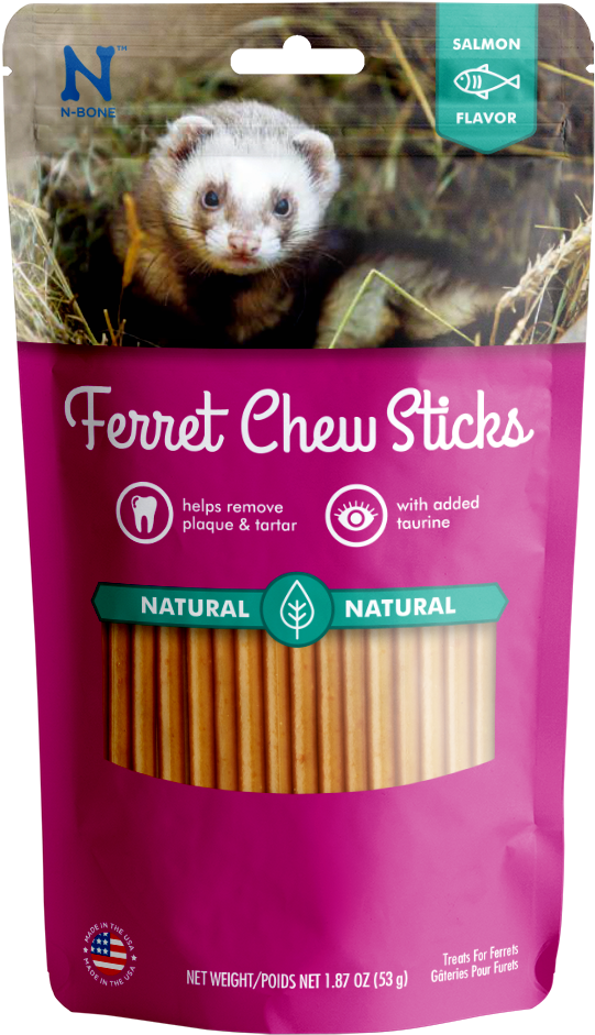 Ferret Chew Sticks Salmon Flavor Packaging