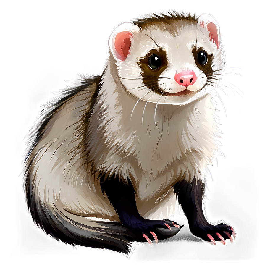 Ferret Illustration Png 11