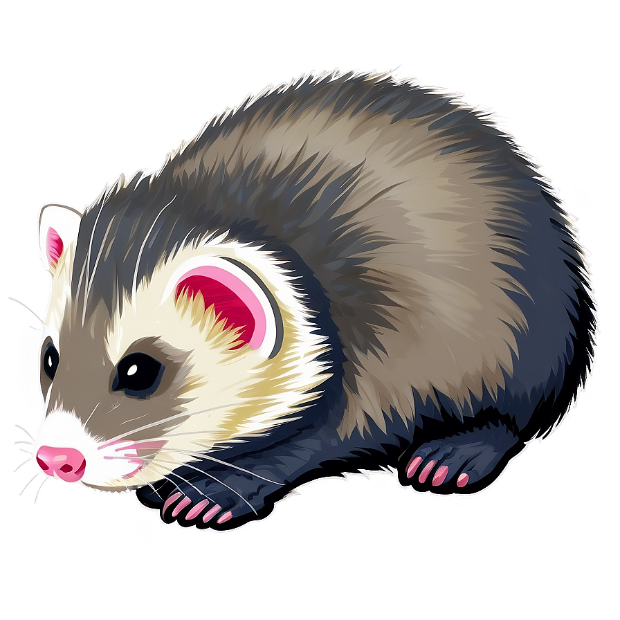 Ferret Illustration Png Hkx