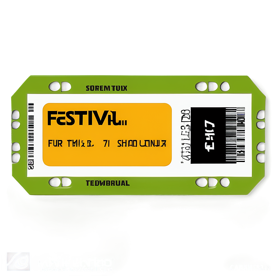 Festival Entry Ticket Png 05252024