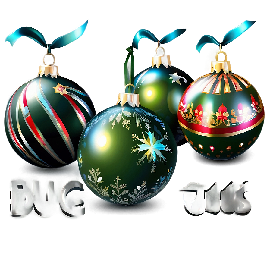 Festive Baubles Clipart Png 68