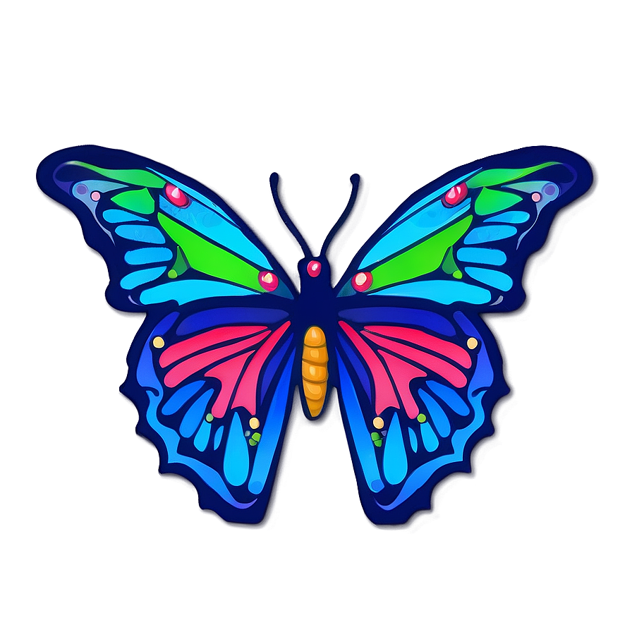 Festive Butterfly Outline Png 30