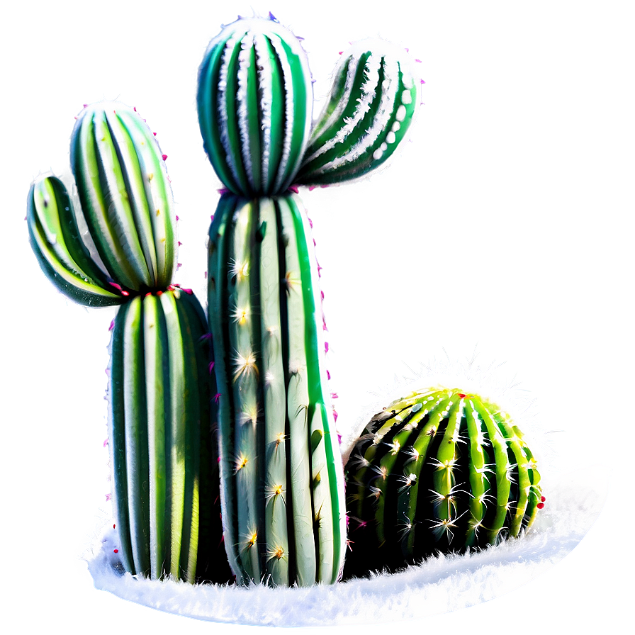 Festive Cactus Decoration Png 23