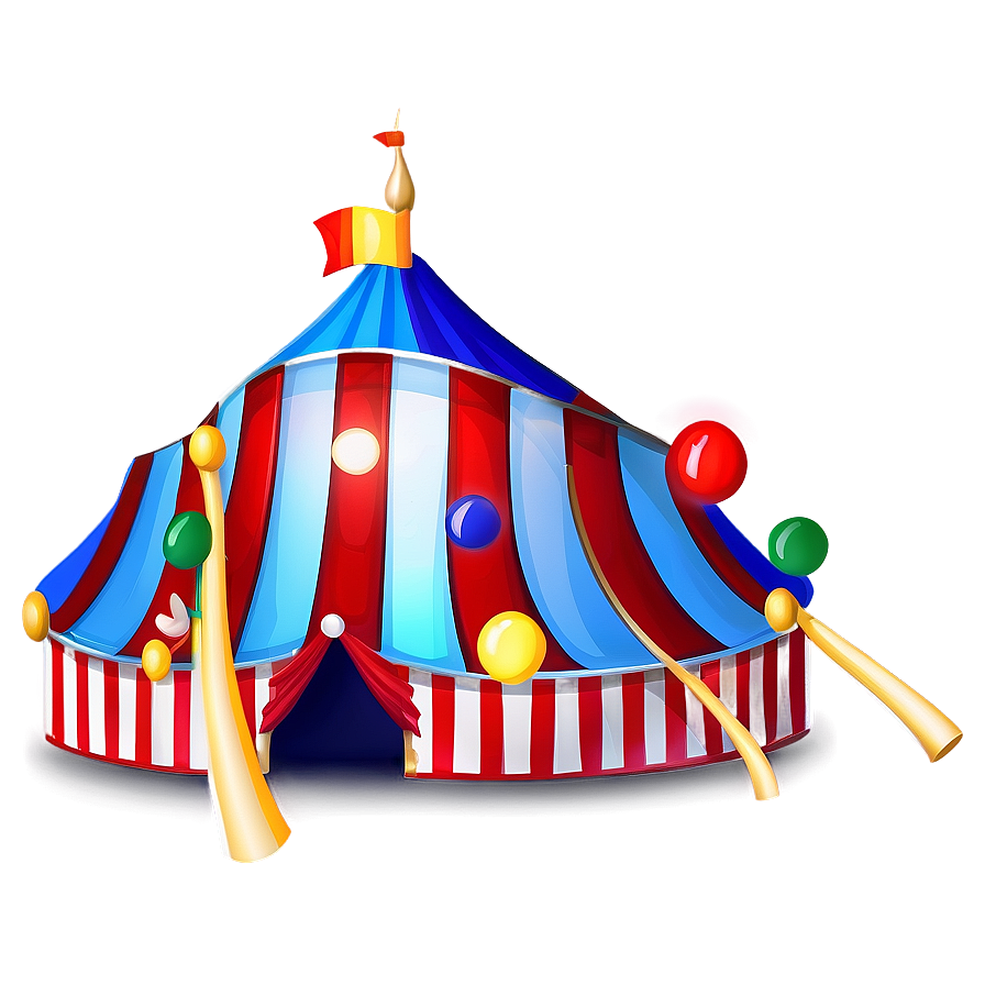 Festive Carnival Tent Design Png 06282024