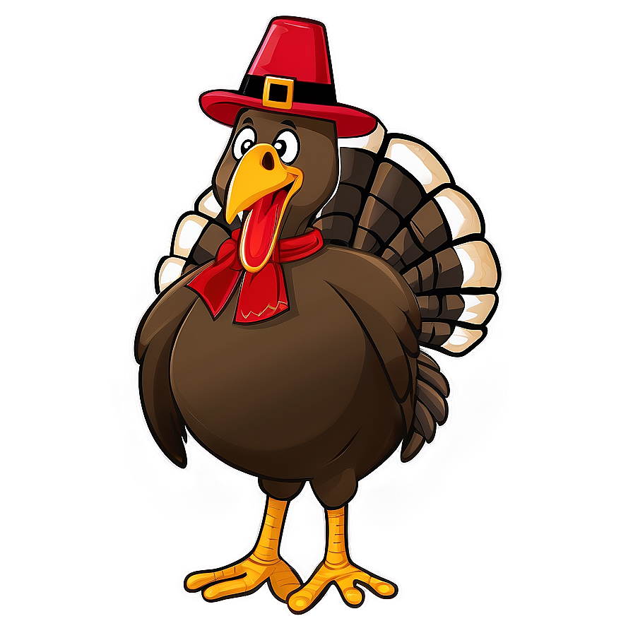 Festive Cartoon Turkey Drawing Png 92