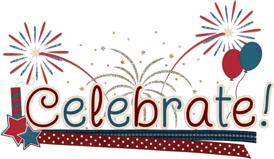 Festive Celebrate Fireworks Clipart