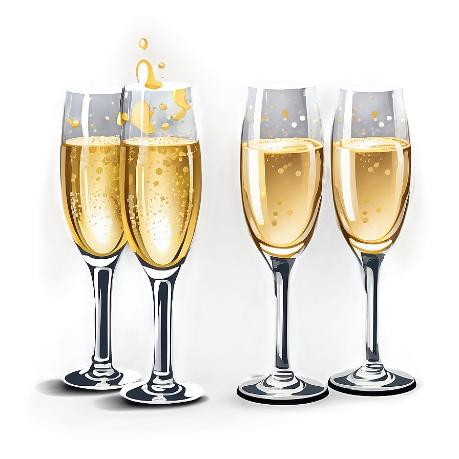 Festive Champagne Flutes Png Rss2