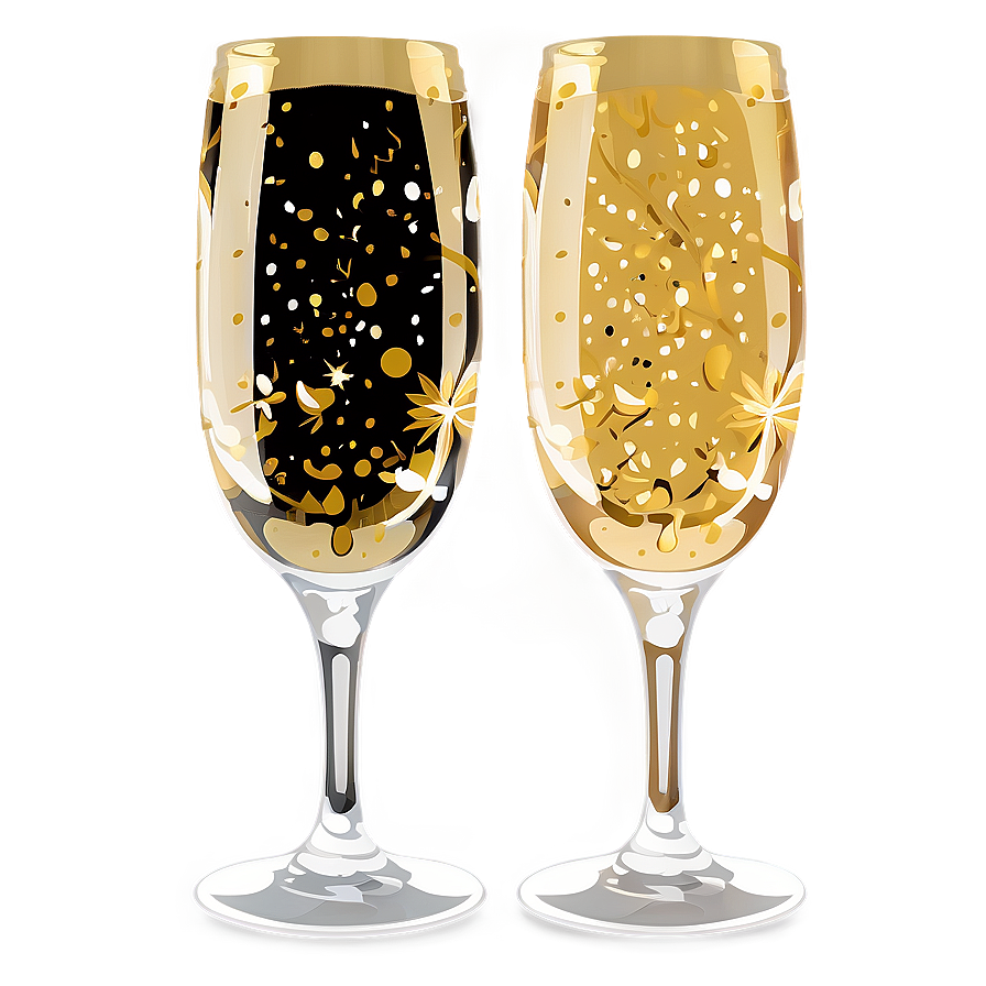 Festive Champagne Flutes Png Vva62