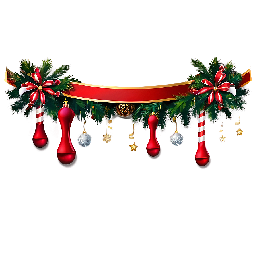 Festive Christmas Banners Png Cgq