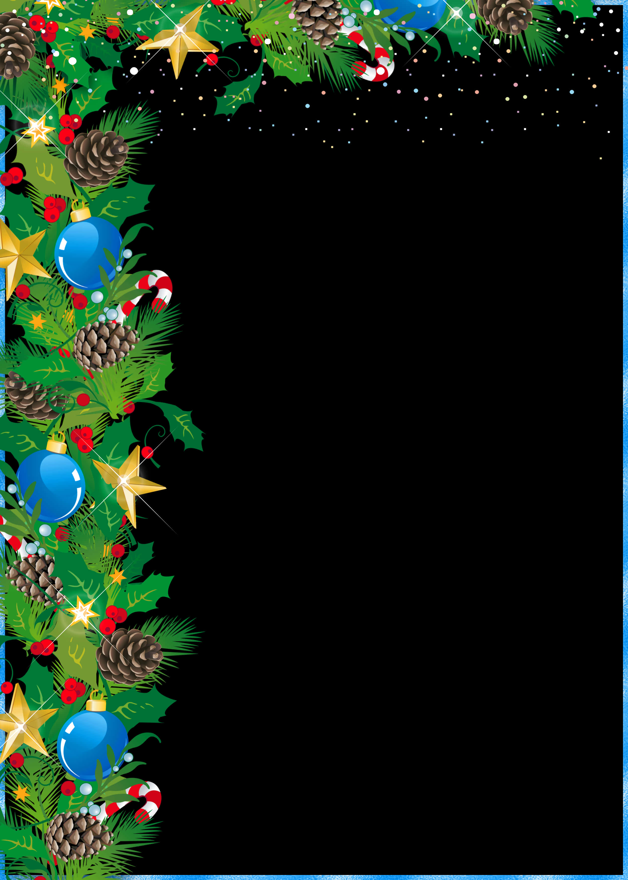 Festive Christmas Border Design