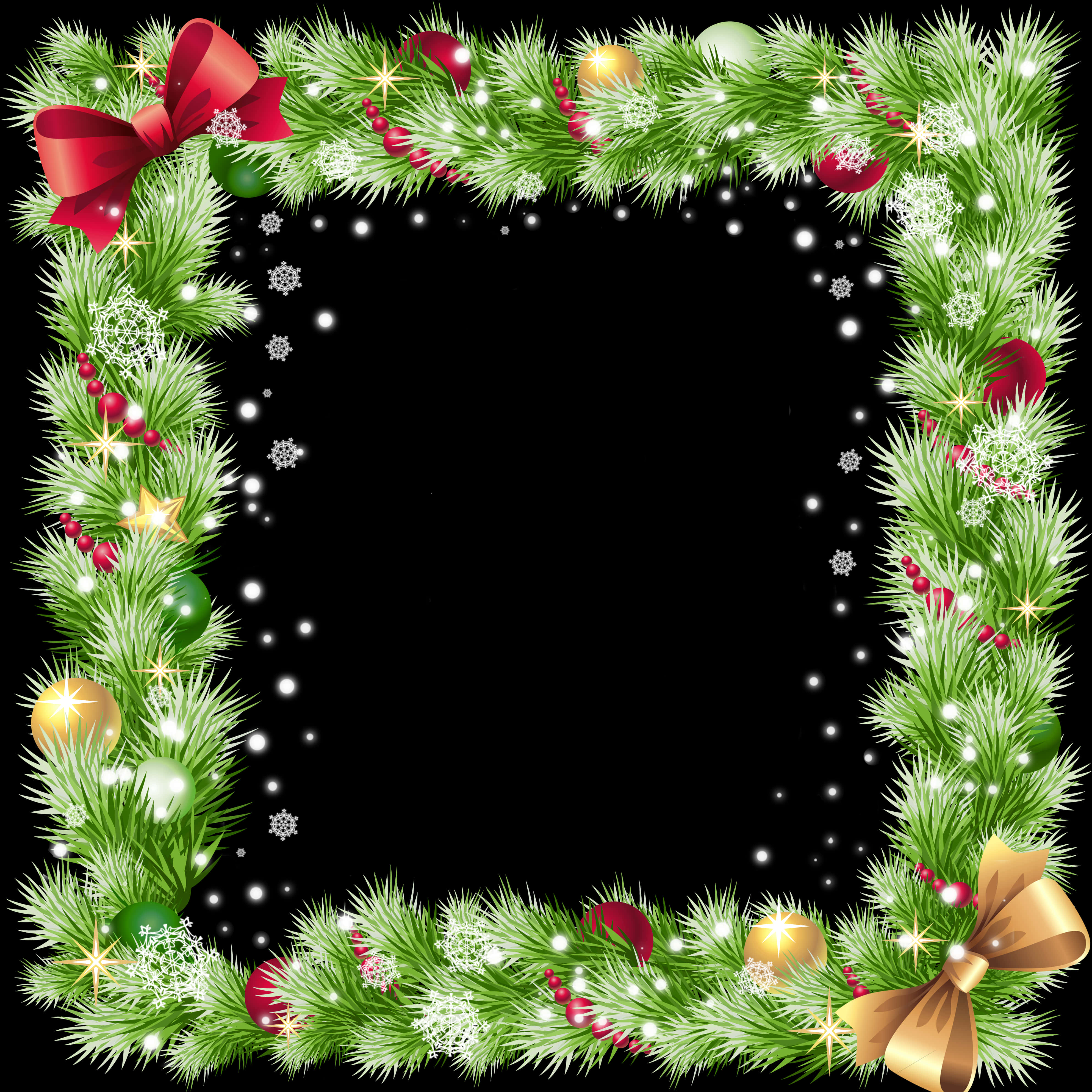 Festive Christmas Border Design