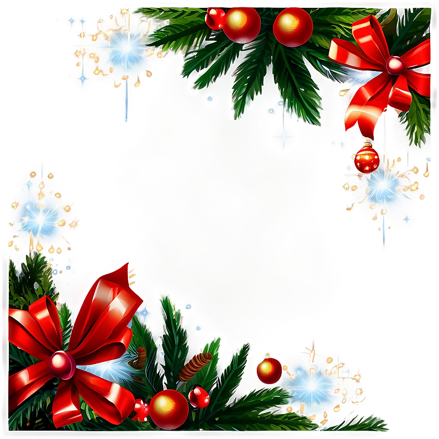 Festive Christmas Border Png 05252024