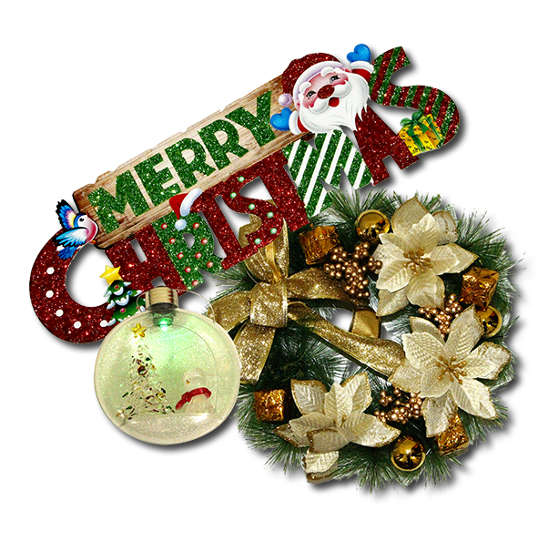 Festive Christmas Decoration Graphic