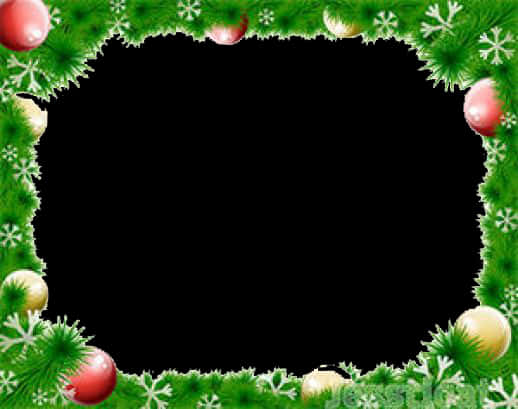 Festive Christmas Frame Border