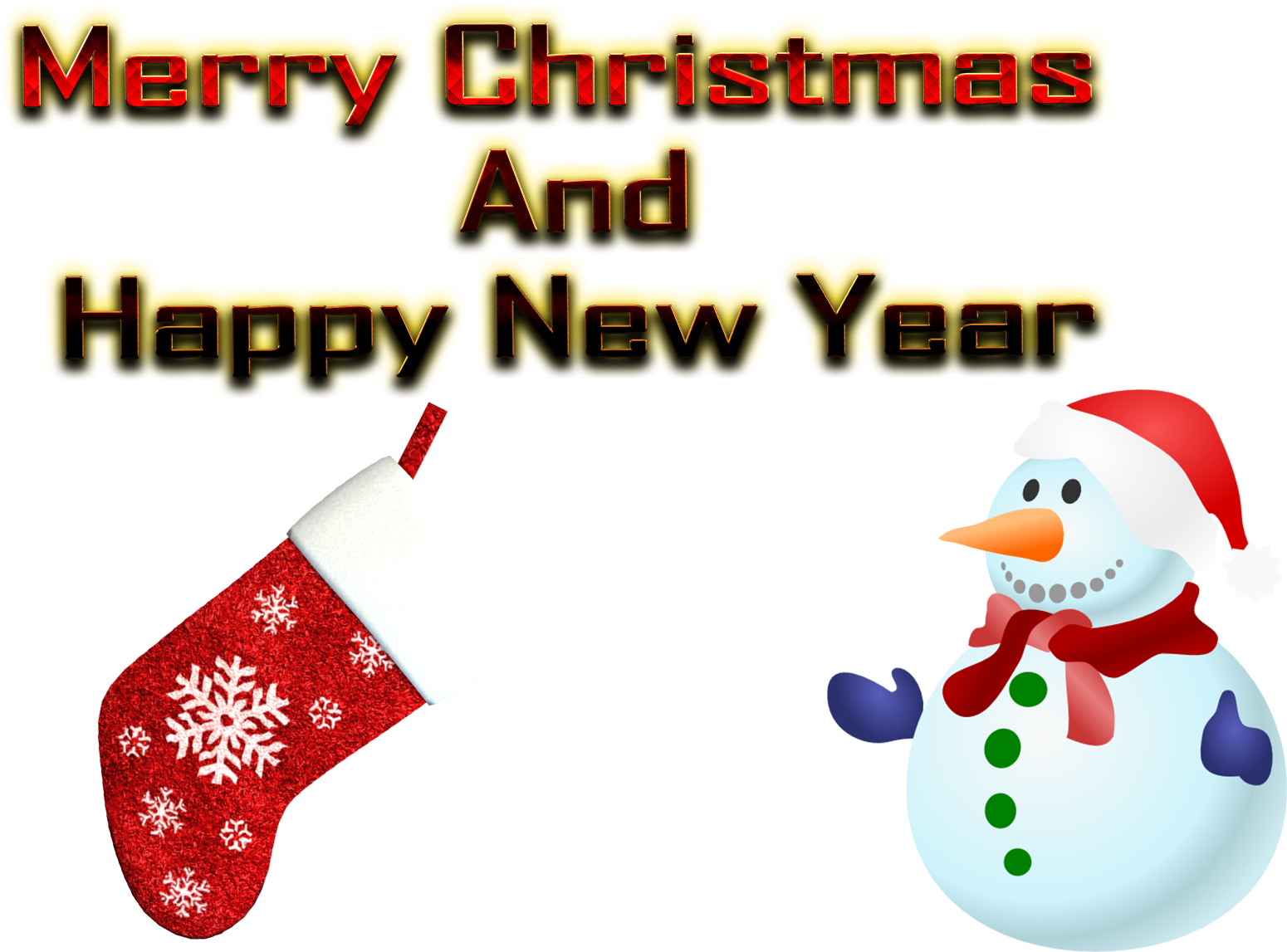 Festive Christmas New Year Greeting