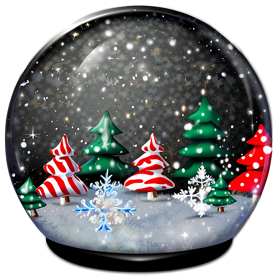 Festive Christmas Snow Globe Png Pvg