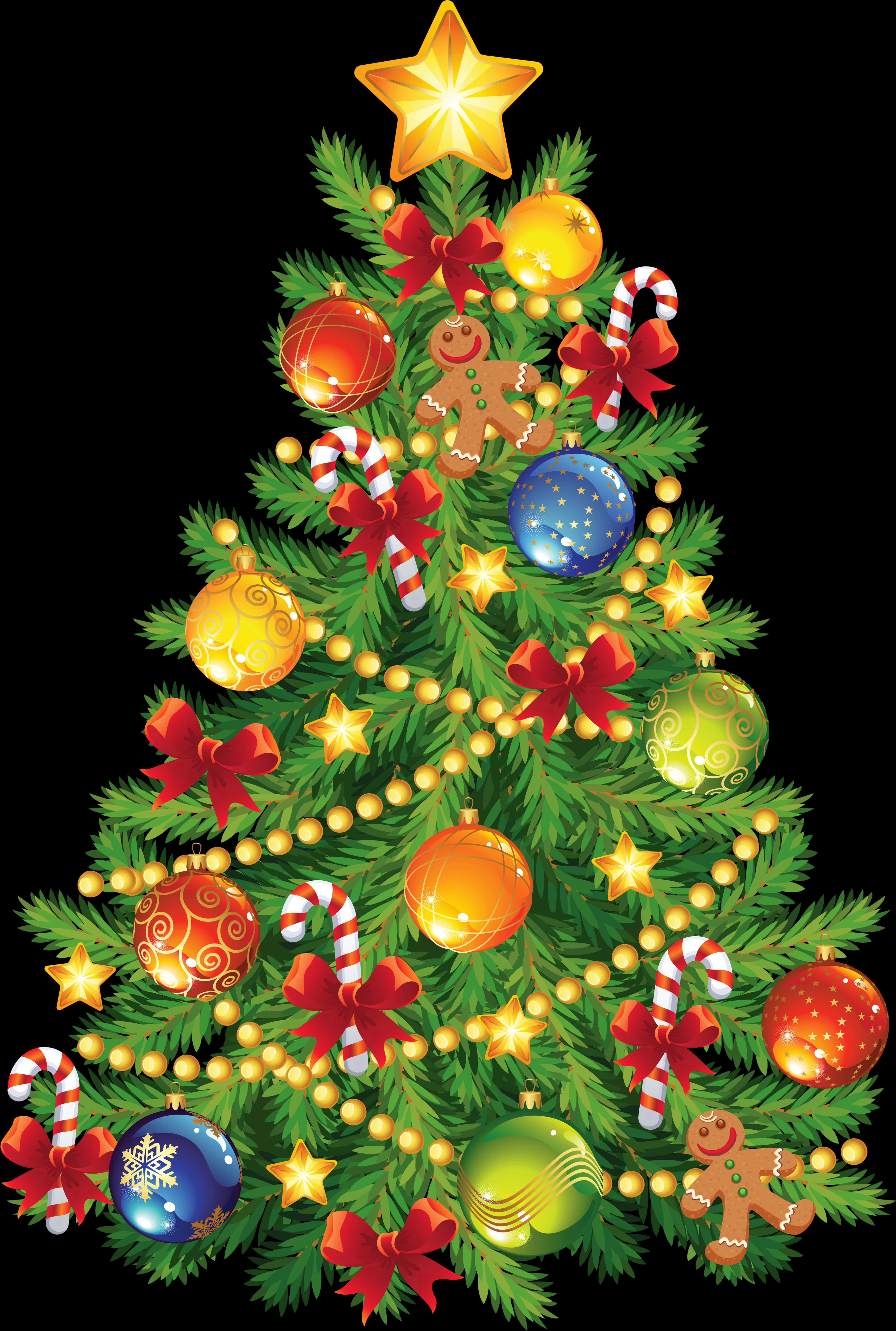 Festive Christmas Tree Decoration