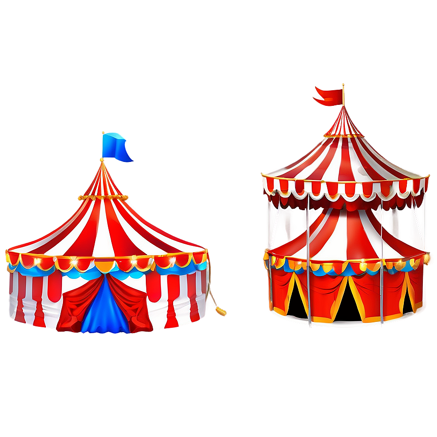 Festive Circus Marquee Tent Png 06132024