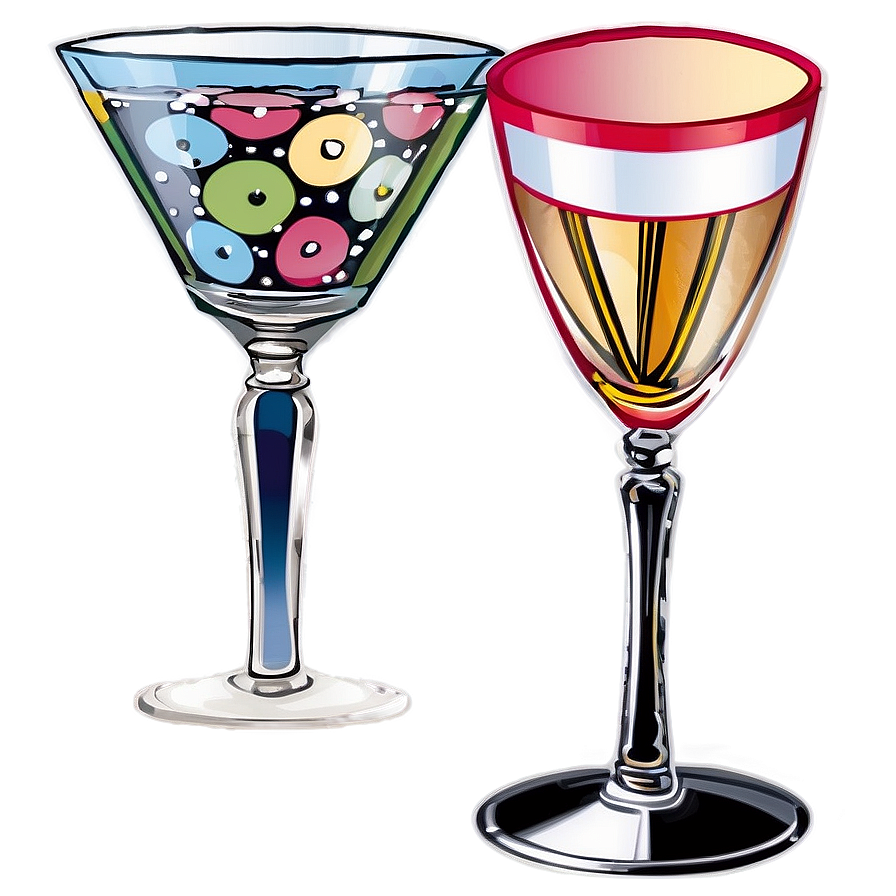 Festive Cocktail Glass Png Yyg96