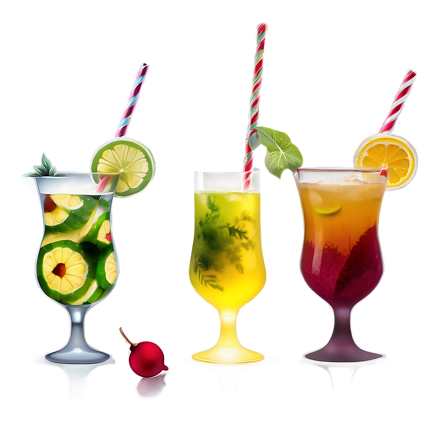 Festive Cocktails Png Vve