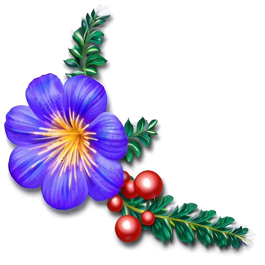 Festive Corner Flower Png Fij