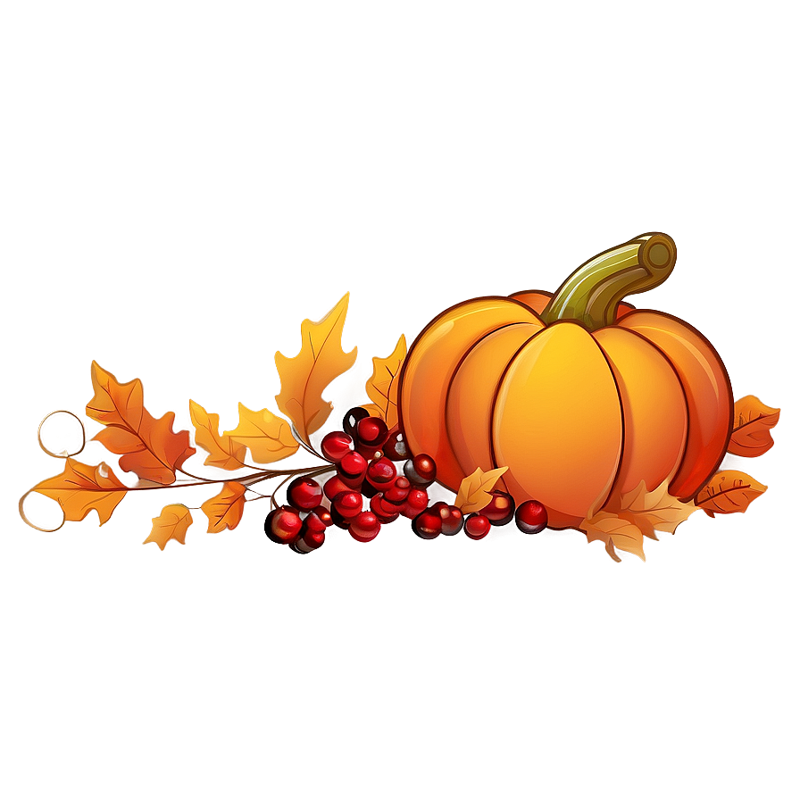 Festive Fall Thanksgiving Png Poc