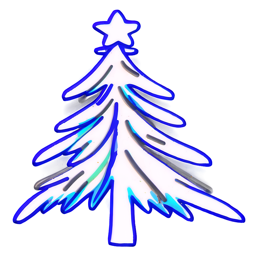 Festive Fir Tree Outline Png 06132024