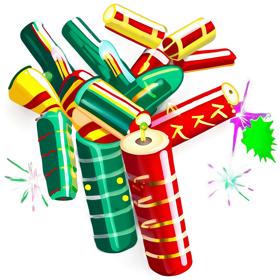 Festive Firecrackers Light Png 34