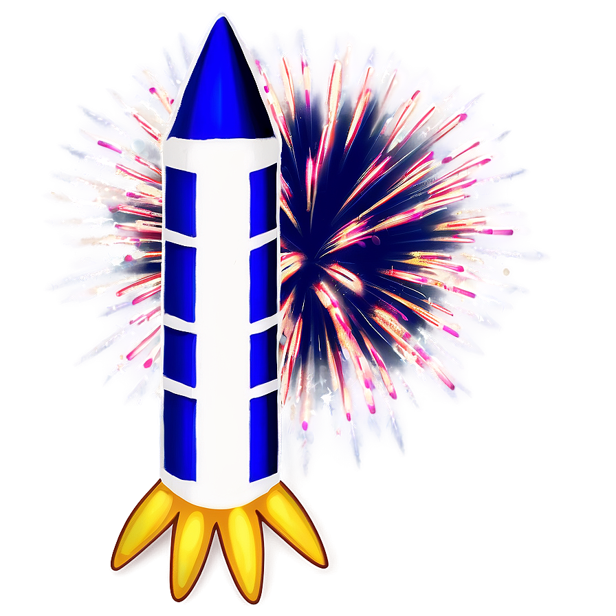 Festive Firework Rocket Png 06212024