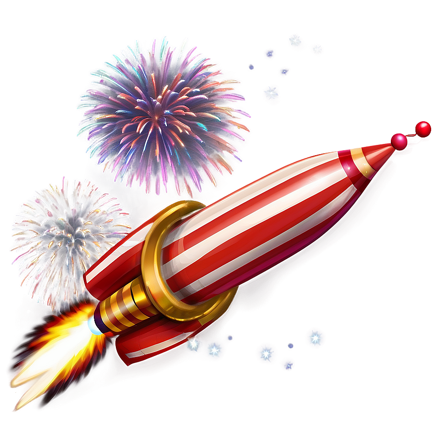 Festive Firework Rocket Png Dvs