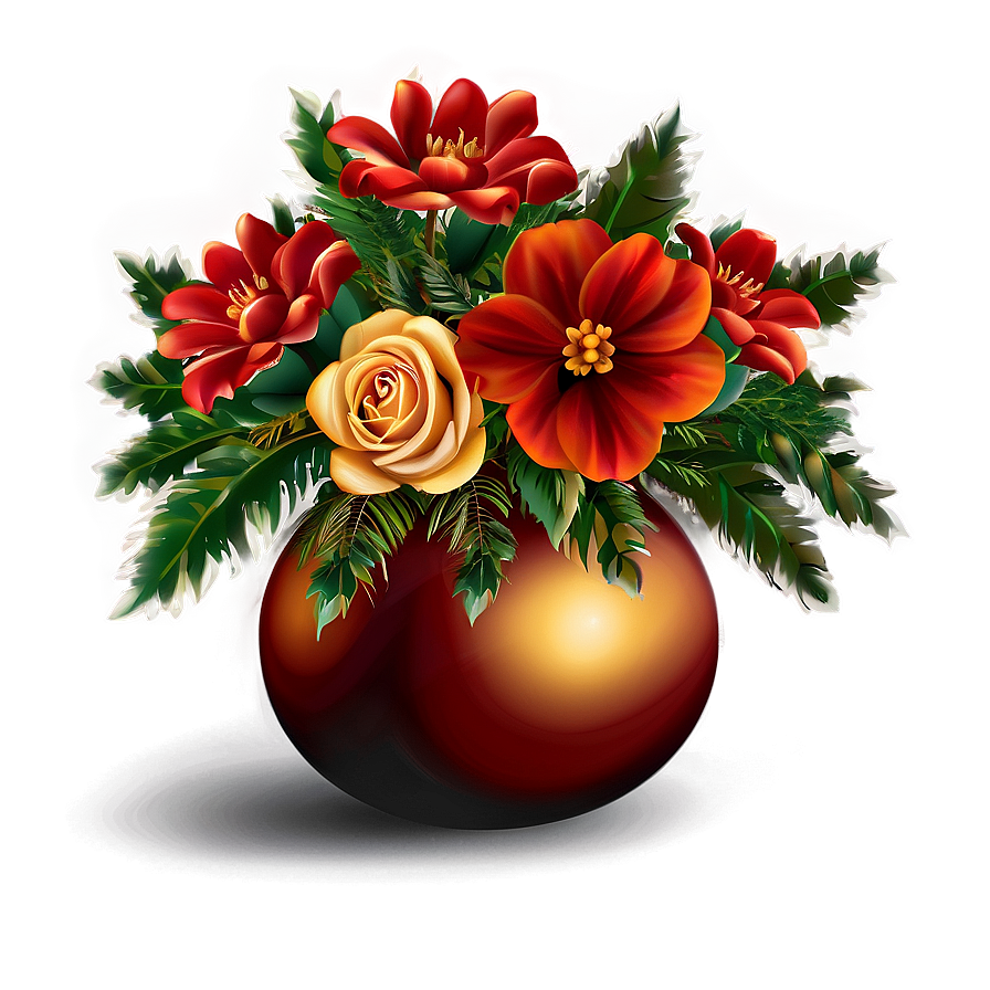 Festive Floral Arrangement Png 06132024