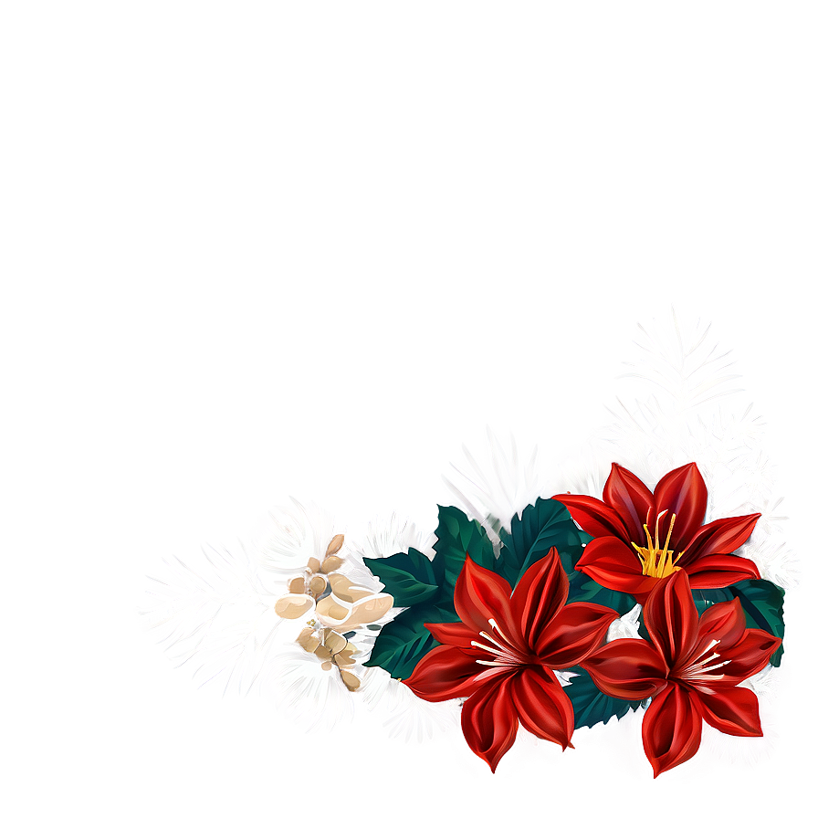 Festive Flower Frame Png 05252024