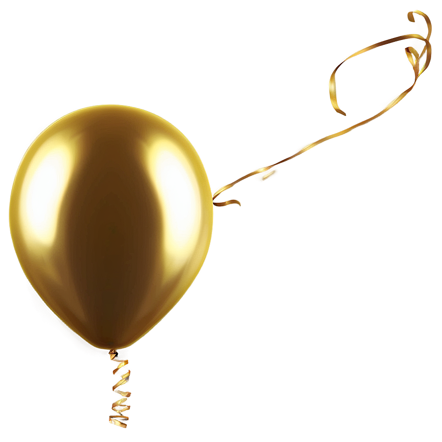 Festive Gold Balloon Png Jin