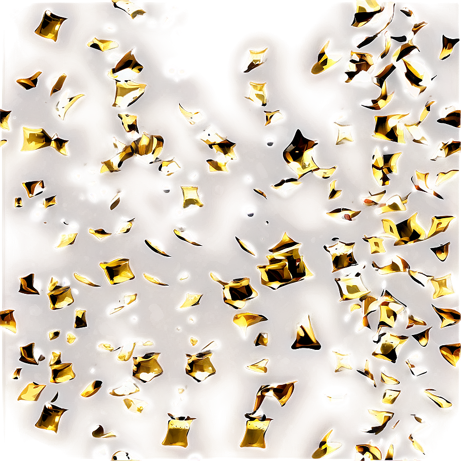 Festive Gold Confetti Png 06262024