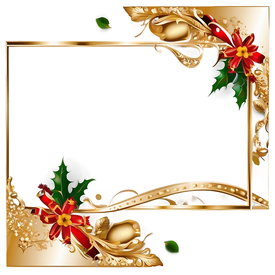 Festive Gold Frame Png Yfk