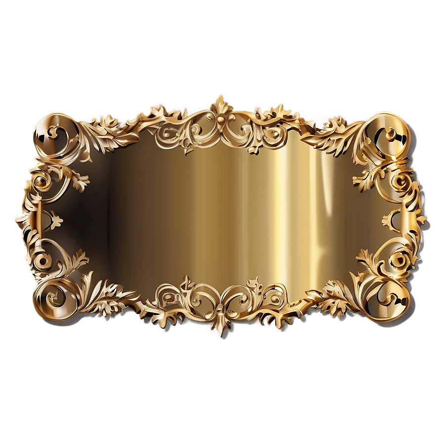 Festive Gold Plate Png Efr