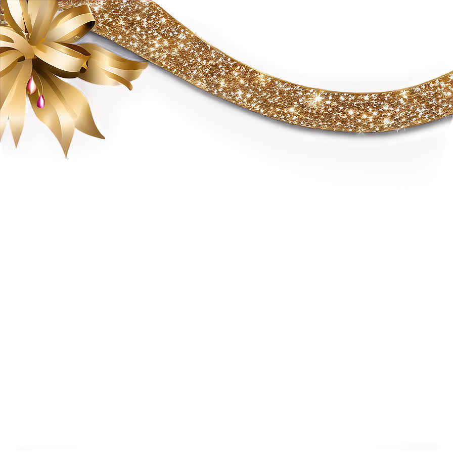 Festive Gold Sparkle Banner Png Gut21