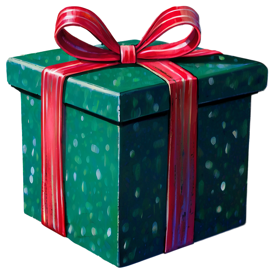 Festive Green Box Png Pkc