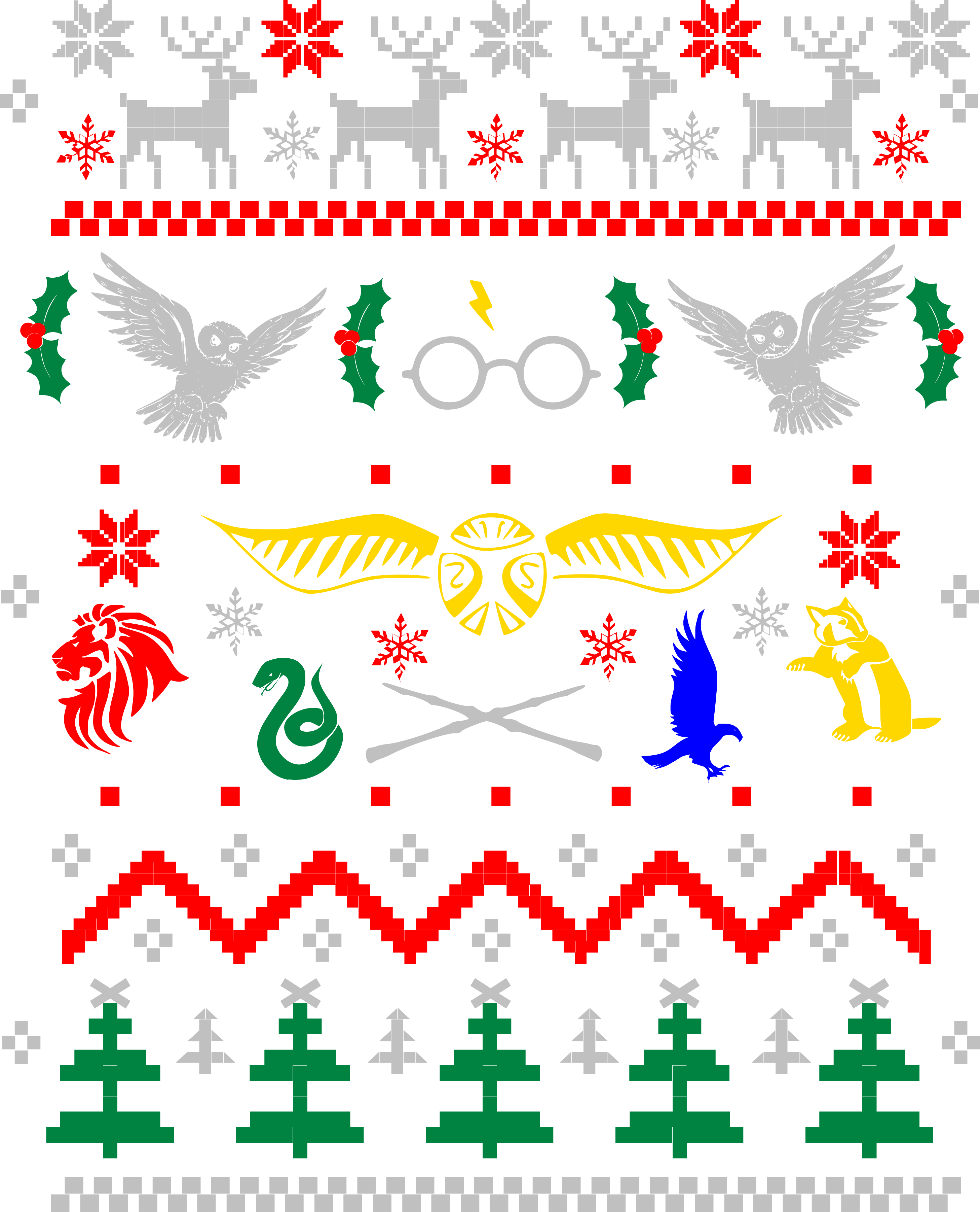 Festive Harry Potter Inspired Pattern