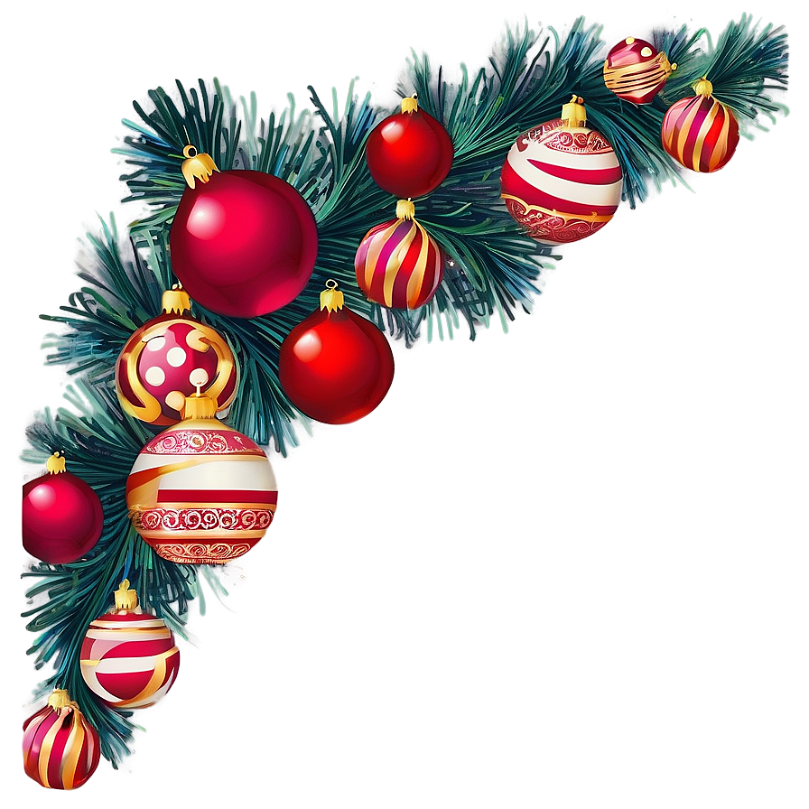 Festive Holiday Border Png 06132024