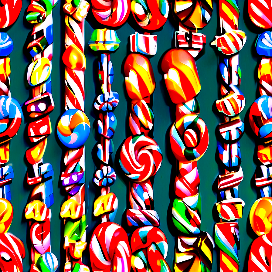 Festive Holiday Candy Png 31