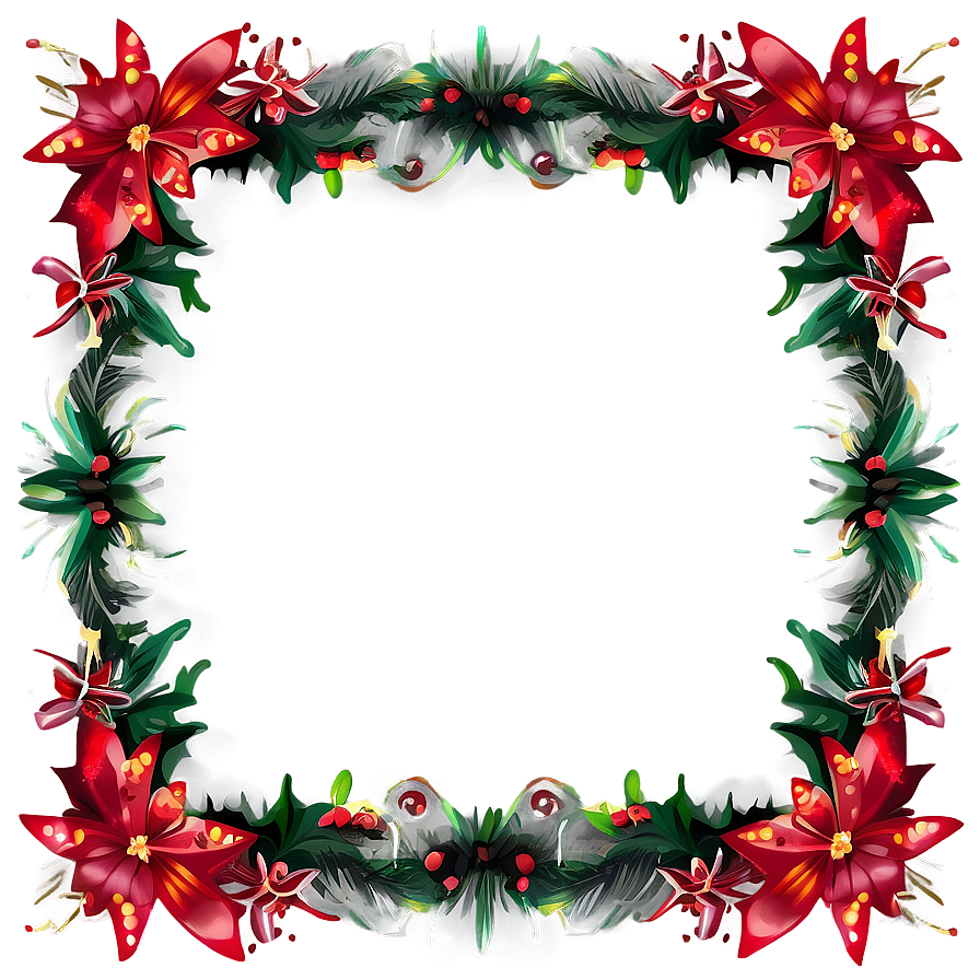 Festive Holiday Frame Png 05252024