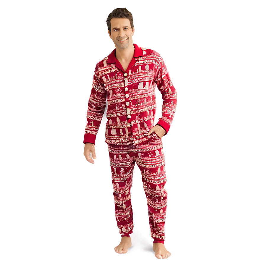 Festive Holiday Pajama Png Vfm52