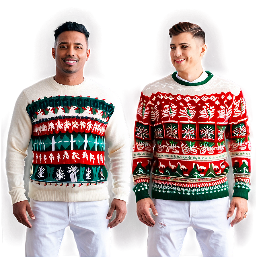 Festive Holiday Sweaters Png 06282024